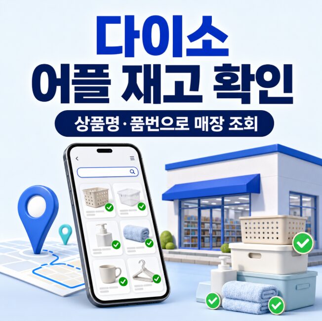다이소 어플 재고 확인