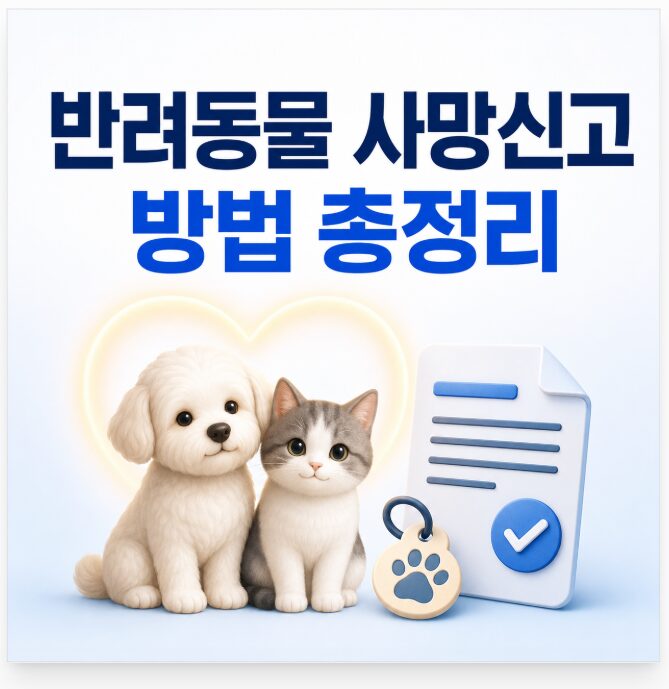 반려동물 사망신고 방법