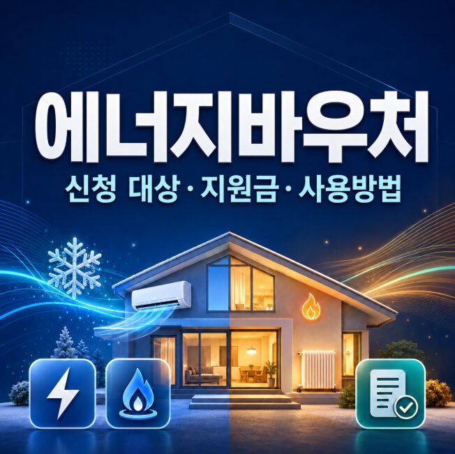 에너지바우처 신청 대상 지원금 사용방법