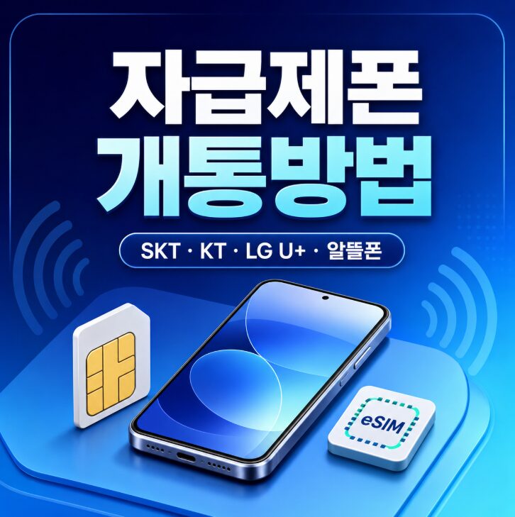 자급제폰 개통방법