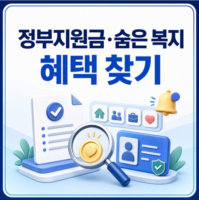 정부지원금 숨은 복지혜택 찾기