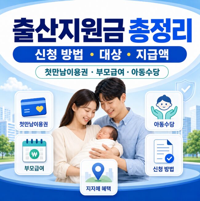 출산지원금 신청 방법
