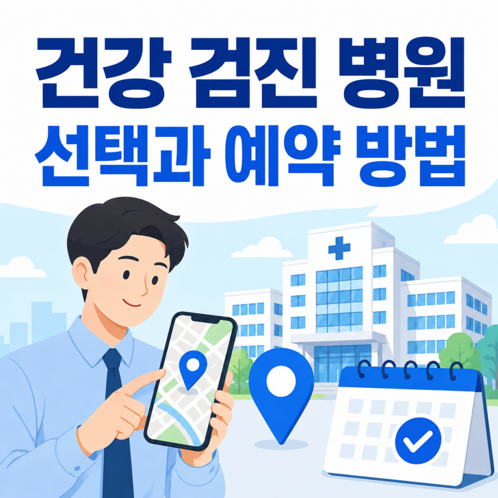 건강 검진 병원 선택과 예약 방법
