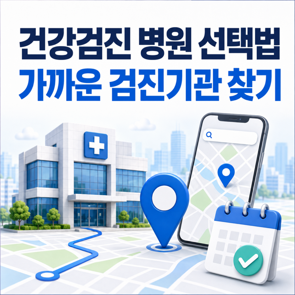 건강검진 병원 선택법 가까운 검진기관 찾기
