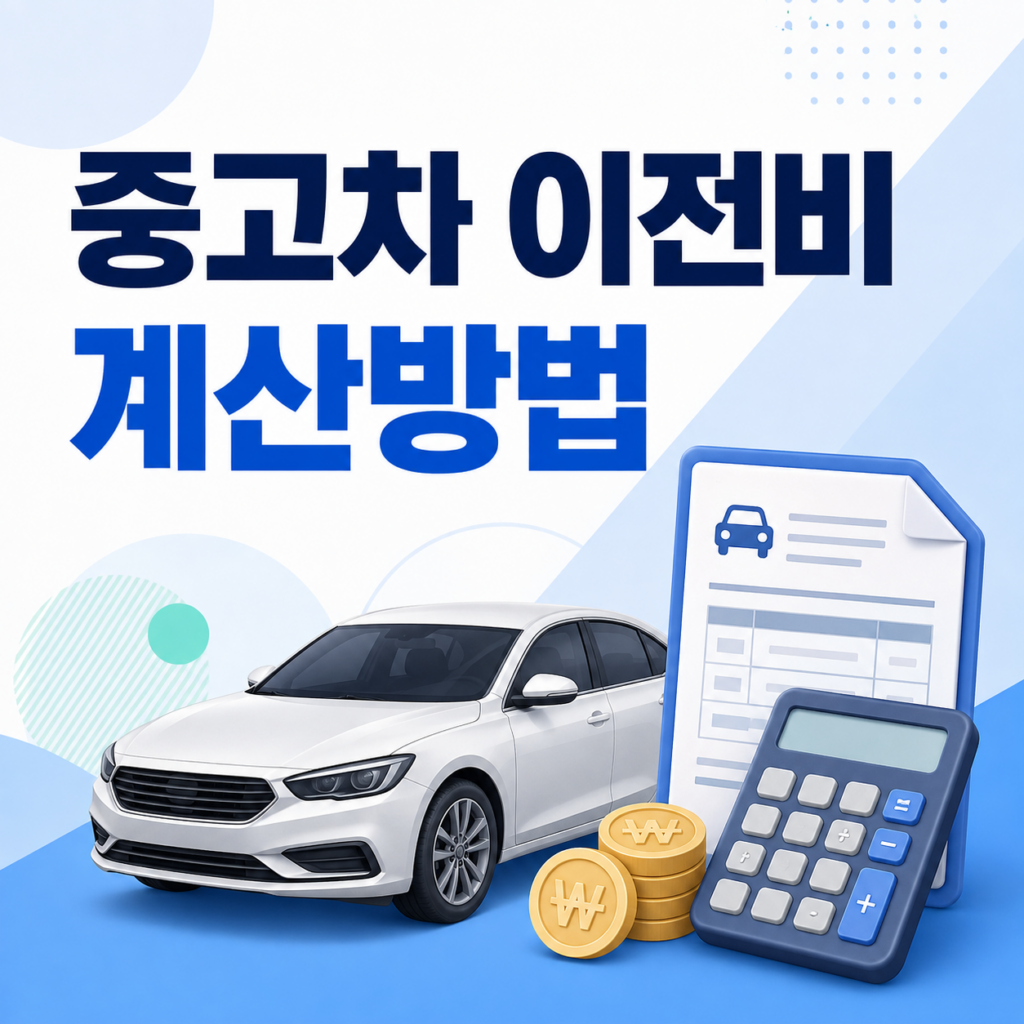 중고차 이전비 계산방법