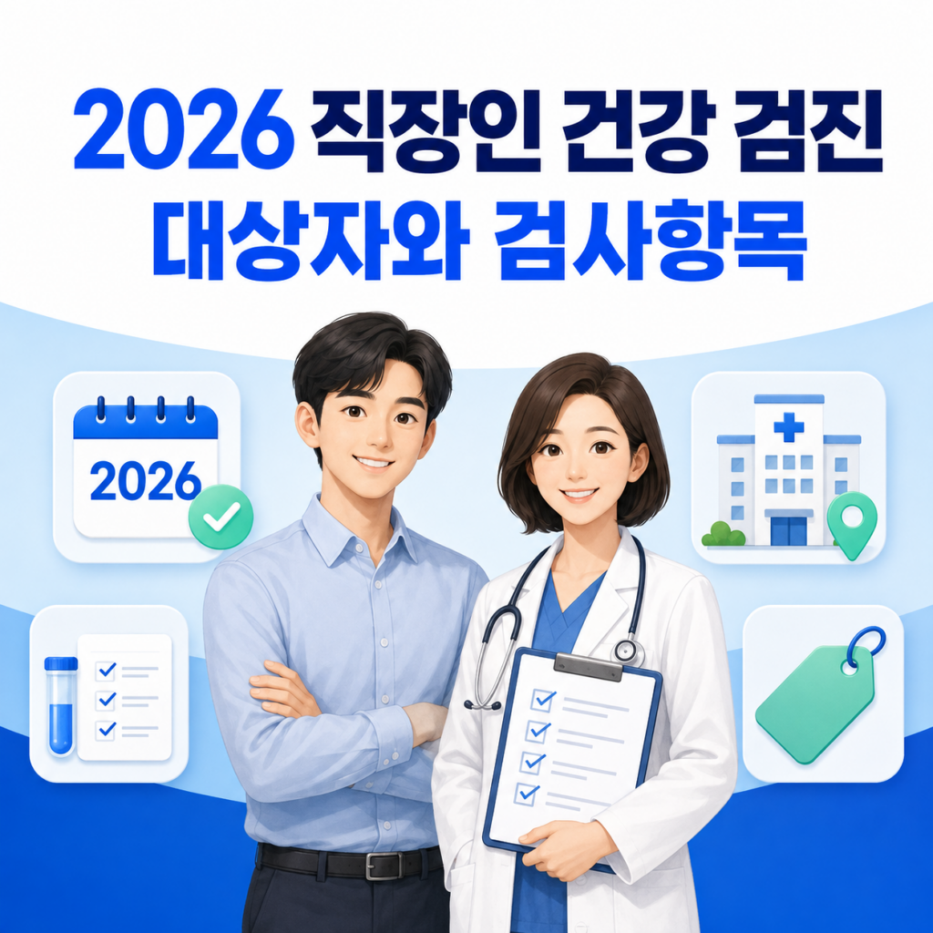 직장인 건강 검진 대상자와 검사항목