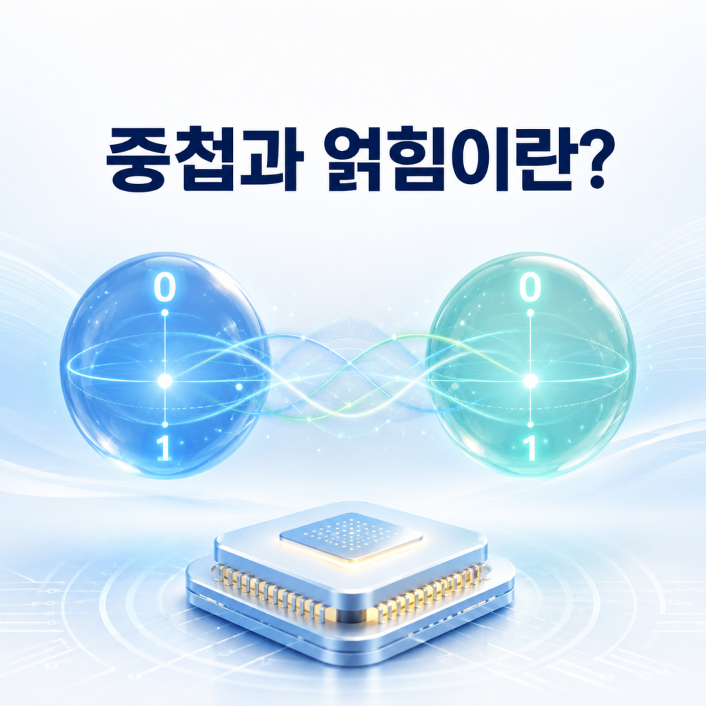 큐 비트 중첩과 얽힘