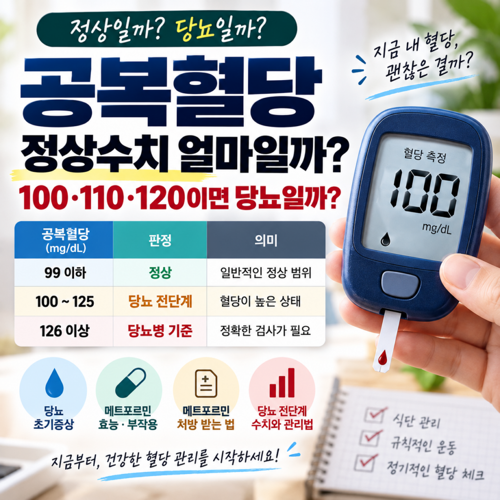 공복혈당 정상수치
