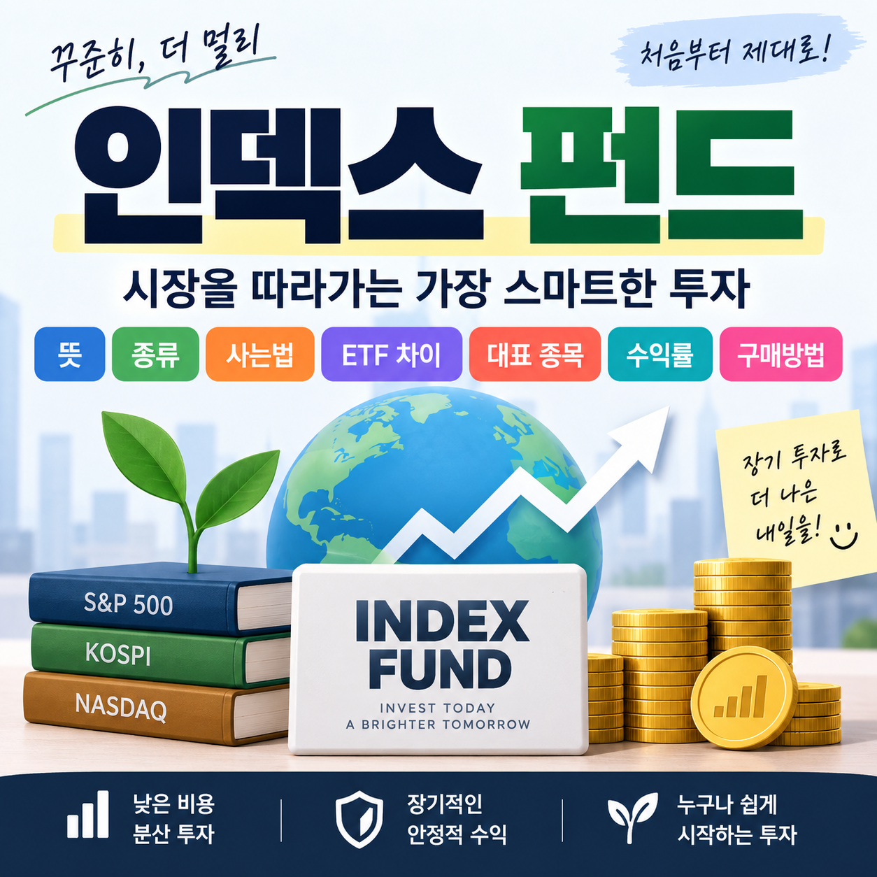 인덱스 펀드 뜻 종류 사는법