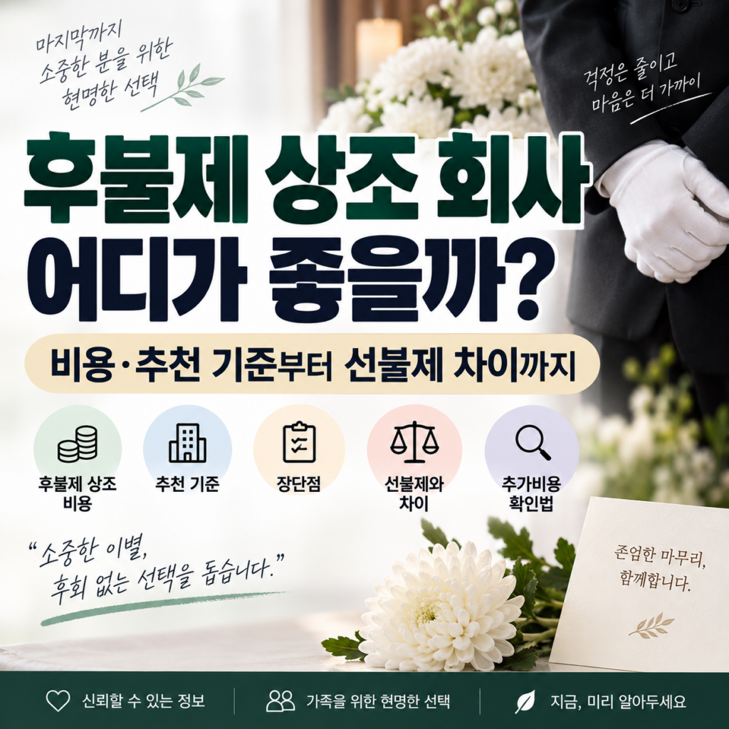후불제 상조 회사